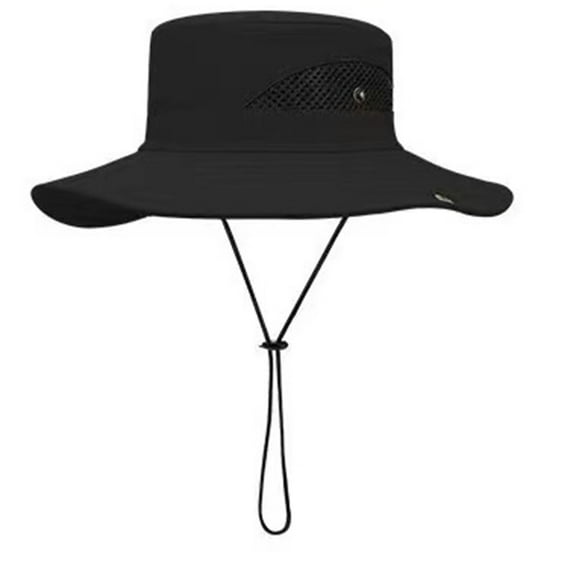 FADAACAI Fishing Hat Men's And Women's Hats Large Hats 360 Sun Shading Breathable Fishing Hiking Camping Hats Mens Sun Hat Mens Hats With Brim Black One Size Clearance！