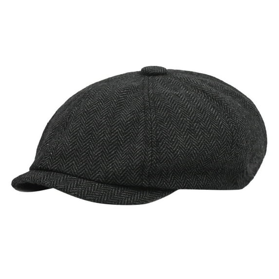 FADAACAI Men's Flat Cap,Mens Cap Flat Boy Hat Newsboy BlackHerringbone Caps,Men's Newsboy Caps,Newsboy Hat for Men Clearance!