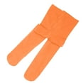 thumbnail image 1 of FADAACAI Fleece Lined Leggings Women Color Elastic Pantyhose Ballet Long Dance Leggings Hosiery Stockings Thermal Leggings for Women Shiny Pantyhose for Women Orange S Clearance！, 1 of 5