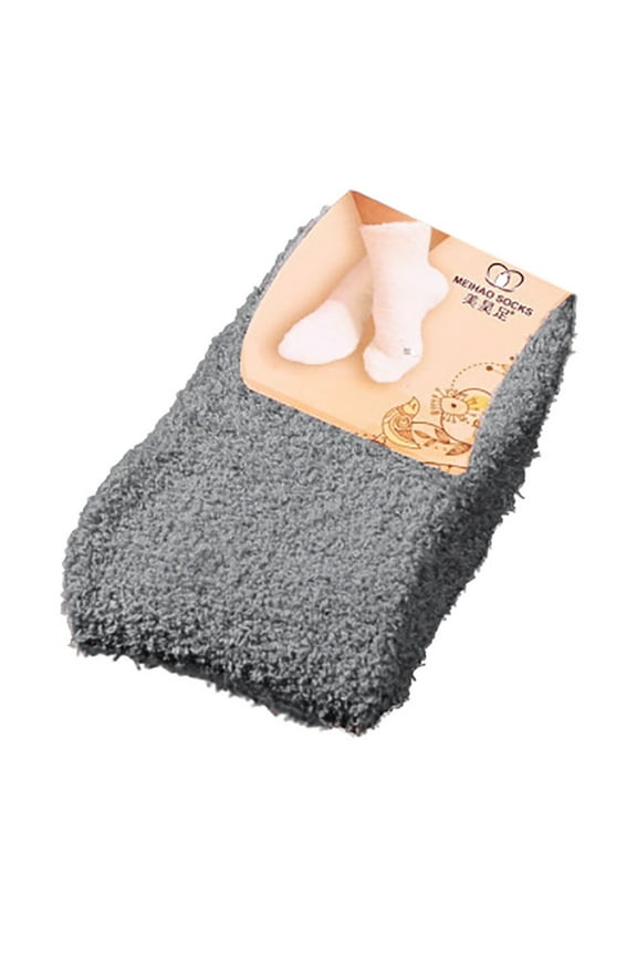 Sleep Socks Sock Slippers for Women Womens Fuzzy Socks Cute Fuzzy Socks Women Color Girls Floor Warm Socks Bed Soft Winter Socks Gray