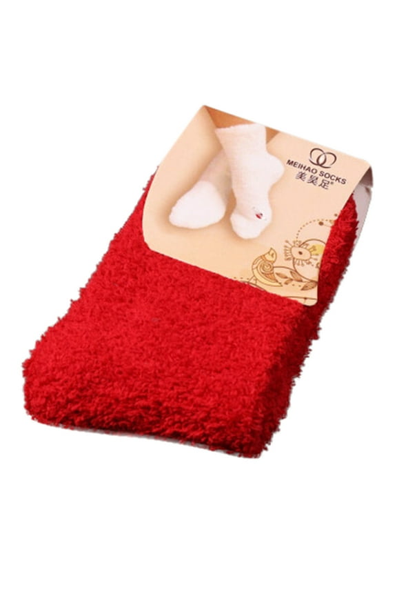 Fluffy Socks,Women Color Girls Floor Warm Socks Bed Soft Winter Socks,Fuzzy Socks for Women,Plush Slipper Socks Women Clearance！