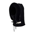thumbnail image 1 of FADAACAI Fur Hat,Hood Ski Over Windproof Plush Hood Fuzzy Ski Winter Adjustable Women Men,Winter Hats for Women,Trapper Hat for Women Black One Size Clearance！, 1 of 5