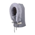thumbnail image 1 of FADAACAI Fur Hat,Hood Ski Over Windproof Plush Hood Fuzzy Ski Winter Adjustable Women Men,Winter Hats for Women,Trapper Hat for Women Gray One Size Clearance！, 1 of 9