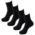 thumbnail image 1 of FADAACAI Fuzzy Socks 2 Pairs Cozy Slipper Socks Casual Socks for Men Winter Warm Soft Cabin Stocking Comfy Sleep Socks Black One Size Clearance！, 1 of 3