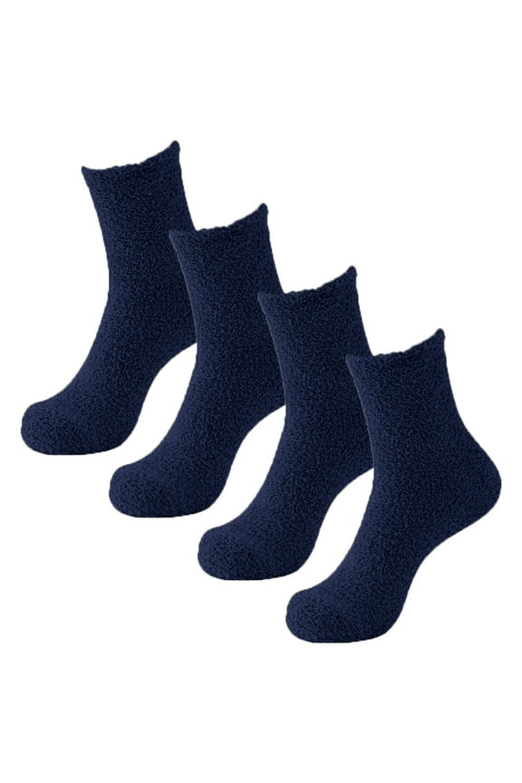 Fuzzy Socks for Women Fuzzy Socks 2 Pairs Cozy Slipper Socks Casual Socks for Men Winter Warm Soft Cabin Stocking Comfy Sleep Socks Fluffy Socks Womens Fuzzy Slipper Socks Clearance！
