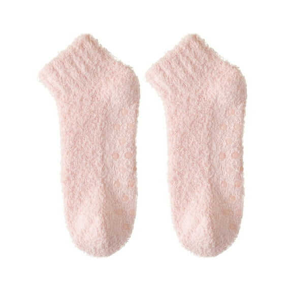 FADAACAI Fuzzy Socks for Women Solid Color Coral Velvet Adhesive Socks for Children. Winter Plush Thickened Warm and Non Slip Floor Socks Fluffy Socks Cute Fuzzy Socks Clearance!