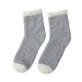 thumbnail image 1 of FADAACAI Fuzzy Socks for Women with Grips Plush Fuzzy Socks Sleep Cozy Socks Sleep Socks Winter Soft Sock Gray One Size Clearance！, 1 of 2