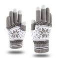 thumbnail image 1 of FADAACAI Gloves for Cold Weather Men's Mobile Women's Knitted Gloves with Screen Gloves Thick and and Phone Snowflake Creative Gloves Driving Gloves Men Touchscreen Gloves Clearance！, 1 of 4