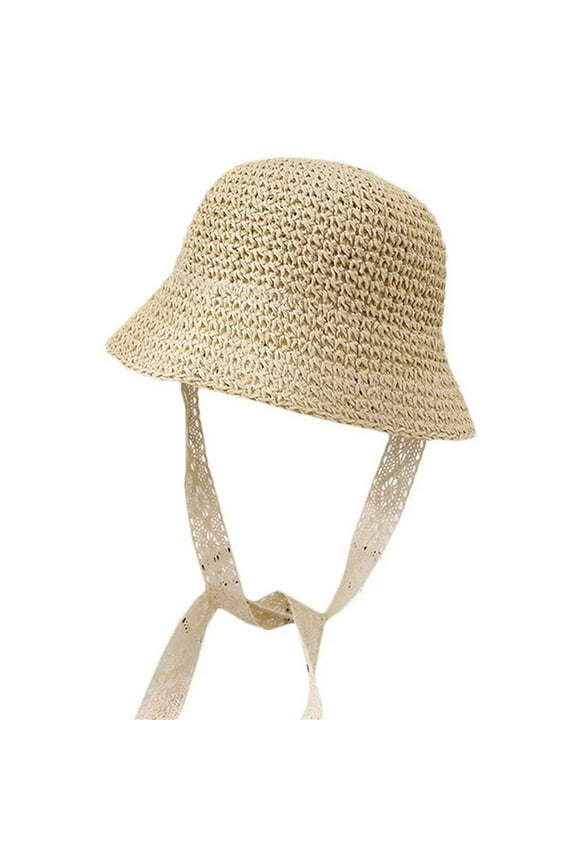 Head Circumference 48cm Baby Lace Hat Mum and Children's Sun Hat Children's Hat Kids Sun Hat Bucket Hat for Kids Visor Cap for Boys Girls Beige Clearance!