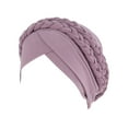 thumbnail image 1 of FADAACAI Head Scarves for Women with Cancer Chemo Turbans for Women Headwrap Scarf Wrap Hat Cover Head Braid Turban Headwear Ethnic Pre-Tied Cap Hair Caps Pink, 1 of 2