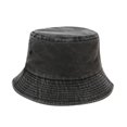 thumbnail image 1 of FADAACAI Large Bucket Hats for Men Sun Hat Hiking Hat Bucket Hats for Woman Washed Cotton Retro Fisherman's Hat Fashionable Men's And Women's Outdoor Sun Sun Visor Black, 1 of 3