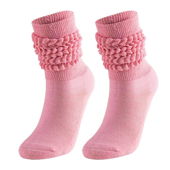FADAACAI Long Socks for Women Women Socks Womens Socks Crew Gym Socks Medium High Tube Bubble Socks Fashionable And Versatile Socks Men And Women Socks Of The Same Pink