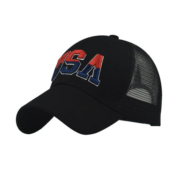 FADAACAI Men's Hats & Caps,Male Female Neutral Summer America Flag Embroidery Grid Baseball Caps Hat Visors,Baseball Cap,Womens Baseball Caps Clearance！