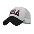 thumbnail image 1 of FADAACAI Men's Hats & Caps,Male Female Neutral Summer America Flag Embroidery Grid Baseball Caps Hat Visors,Baseball Cap,Womens Baseball Caps Clearance！, 1 of 3