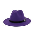 thumbnail image 1 of FADAACAI Mens Fedora Hats,with Men Women Outbacks Belt Wide Hat Hats Vintage Buckle Caps,Mens Dress Hats,Felt Hats for Men Clearance！, 1 of 1