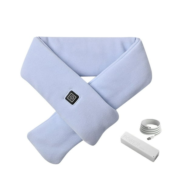 FADAACAI Winter Cold Proof Couple Solid Scarf USB Charging Heating Warm Scarf (with Battery ) Multi-color One Size Clearance!