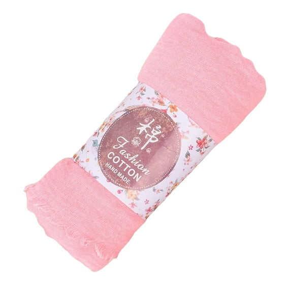 FADAACAI Neck Scarf for Women Cotton Hijab Bufandas Para Mujer Cotton Scarf Large Size Breathable Cotton Scarf Headkerchief For Women Muslim Head Neck Headwear Wrap Shawl Pink