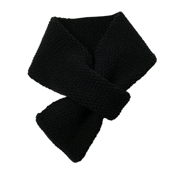 FADAACAI Neck Warmer Ladies Winter Scarf Classic Solid Color Warm Soft Thick Knit Wool Scarf Neck Scarf Neck Cover for Women Clearance！