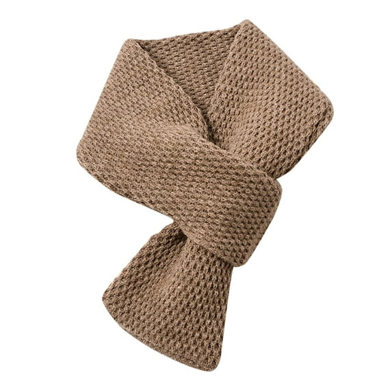 FADAACAI Neck Warmer Ladies Winter Scarf Classic Solid Color Warm Soft Thick Knit Wool Scarf Neck Scarf Neck Cover for Women Clearance!