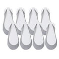 thumbnail image 1 of FADAACAI No Show Socks Womens Flats for Women Footies Socks for Women No Show Socks 4 Pairs Women's Ballerina Socks Solid Non Slip Socks Lace Splice Socks Boat Socks Gray, 1 of 3