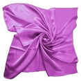thumbnail image 1 of FADAACAI Silk Head Scarf Satin Silk Large 90x90 cm Square Plain Head Neck Scarf Wrap 24 Colours Silk Scarf for Women Sunscreen Shawls for Women Multi-color One Size Clearance！, 1 of 5