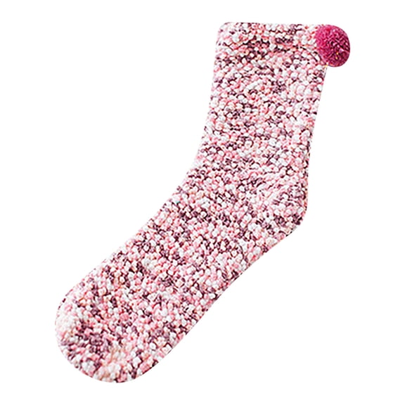 FADAACAI Socks for Women Ladies Cake Coral Cake Floor Chrysanthemum Yarn Sleeping "Cupcake" with Gift Box Boot Socks for Women Cute Socks for Women Clearance！