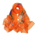 thumbnail image 1 of FADAACAI Summer Shawls for Women Lightweight Neck Scarf for Women Scarves for Women Scarfs For Women Lightweight Print Pattern Scarf Shawl Fashion Scarves Shawls And For Spring Orange, 1 of 3