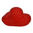 thumbnail image 1 of FADAACAI Sun Hats for Women Cap Floppy Hat Wide Beach Fashion Bri Ladies Bowler M Women Sun Summer Wool Caps Straw Hats for Women Beach Hat Red One Size Clearance！, 1 of 1
