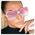 thumbnail image 1 of FADAACAI Sunglasses Womens Ladies Sunglasses Personality Big Frame Sunglasses Fashion Sunglasses Women Large Sunglasses Trendy Sunglasses for Women Pink One Size Clearance！, 1 of 5