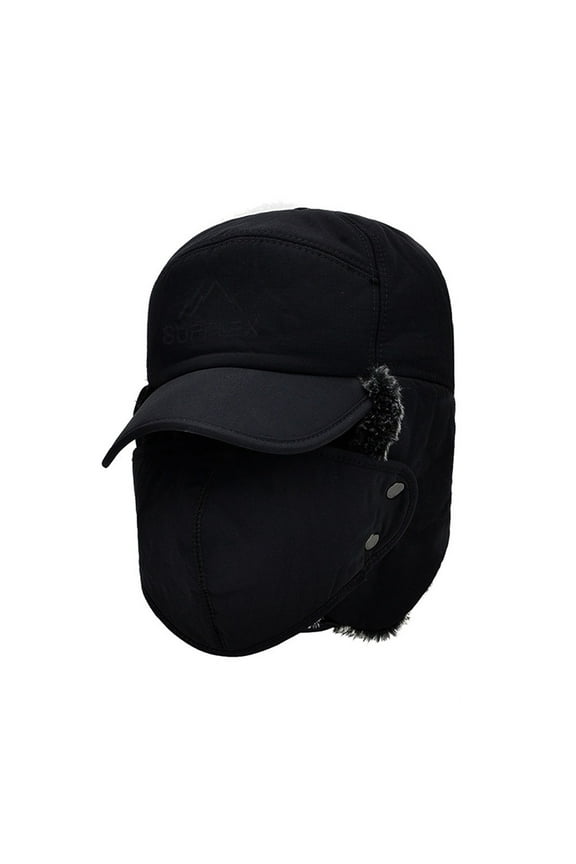 Trapper Hat,Cap F-ur Faux Trooper Winter Men Ski Women Trapper EarHat Baseball Caps,Fur Hat,Fuzzy Hat Clearance！
