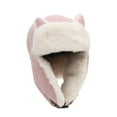 thumbnail image 1 of FADAACAI Trapper Hat,Ear Beanie Winter Hat Cute Cat Knitted Hat Winter Knit Cable Ear Hat for Women Girls for Outdoor,Fur Hat,Fuzzy Hat Clearance！, 1 of 6