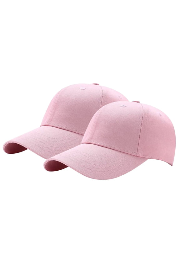 Vintage Hat Mens Hats and Caps Womens Baseball Caps Womens Ball Cap Baseball Casual Summer Summer Outdoors 2PC Color Solid Women's Cap Sports Men's Hat And Baseball Caps Pink