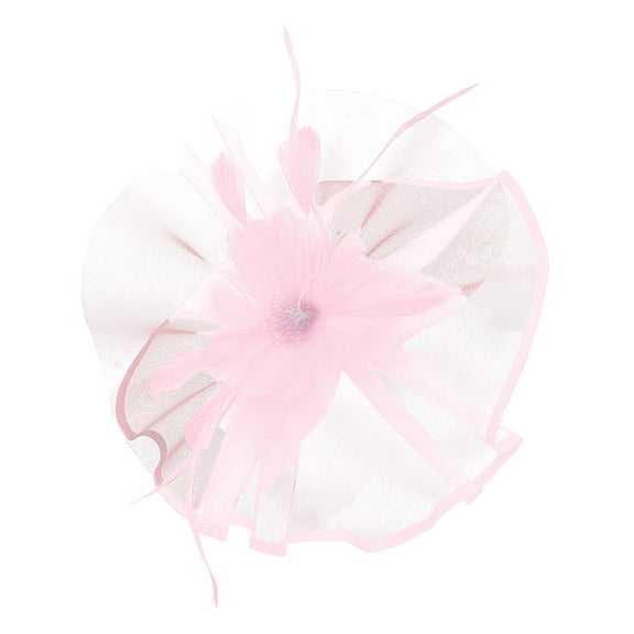 FADAACAI Wedding Hats for Women Black Hat Women Dressy Church Hats for Women 2025 Women Hat Headwear Church Feather Clip Fascinators Hat Wedding Party Cap For Pink