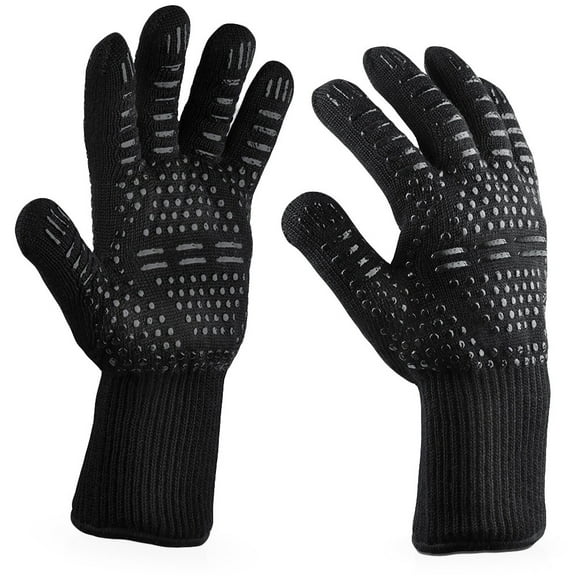 FADAACAI BBQ Grilling Cooking Gloves Heat Oven Welding Gloves Snow Gloves Women Ski Gloves Men Biking Gloves for Men Gray Clearance!