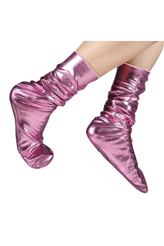 Women Socks Womens Socks Crew Long Socks for Women Summer Socks for Women Work Solid Fashion Business Women Sock Casual Socks Comfortable Reflective Men Socks Hot Pink