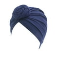 thumbnail image 1 of FADAACAI Women Turban Caps Women Head Scarf Hat Cap Hair Scarf Turban Head Wrap Turban Hats Headwear Turbans for Women Head Scarf for Women Blue One Size Clearance！, 1 of 2
