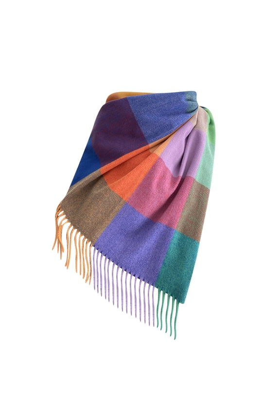 Women's Shawl Wraps Women Fall Winter Scarf Classic Scarf Warm Soft Large Blanket Wrap Shawl Scarves Ponchos for Women Wrap Sweater for Women Multi-color One Size Clearance!