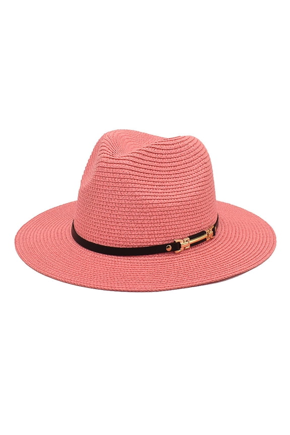 Womens Fedora Small Fedora Hats for Women Women's Fedoras Wide Brim Fedora Big Brim Hat Panama Jazz Hat Ladies Beach Travel Sun Hat Fisherman Hat Pink