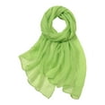 thumbnail image 1 of FADAACAI Womens Scarves Fashion Lightweight Womens Scarf Womens Scarf Lightweight Women Summer Casual Colorful Multicolor Solid Color Chiffon Thin Regular Silk Scarf Scarf Mint Green, 1 of 3