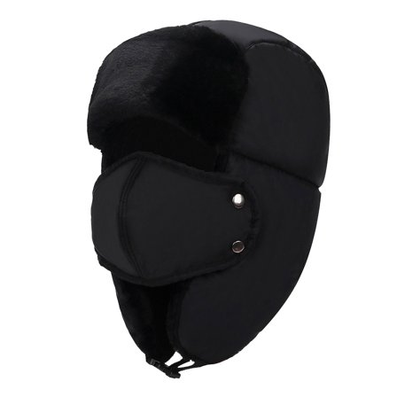 FADAACAI and Warm Outdoor Windproof Neck Hat Thicken Riding Solid Winter Adult Hats Black One Size Clearance！