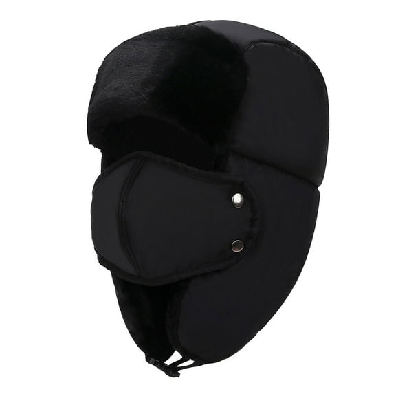 FADAACAI and Warm Outdoor Windproof Neck Hat Thicken Riding Solid Winter Adult Hats Black One Size Clearance！