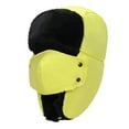 thumbnail image 1 of FADAACAI and Warm Outdoor Windproof Neck Hat Thicken Riding Solid Winter Adult Hats Yellow One Size Clearance！, 1 of 6