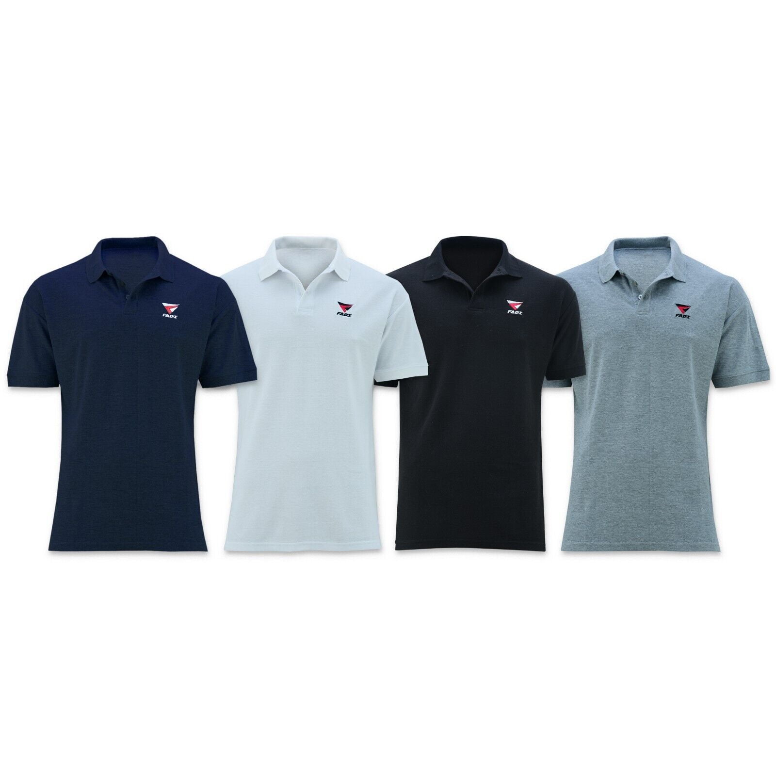 FADI Polo Shirt Men's Jersey Short Sleeve Golf Sports Collar Fashion ...