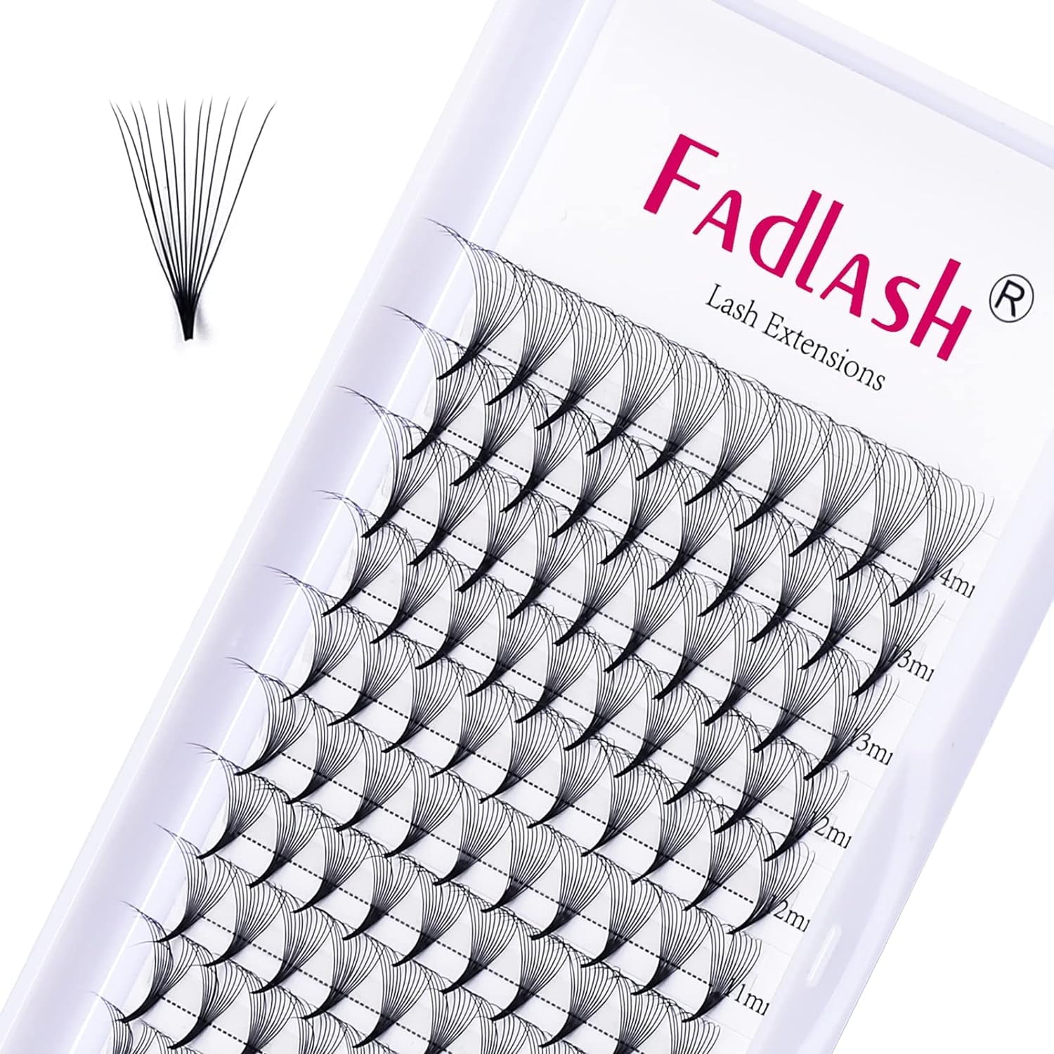 Middle Lashes FADLASH Premade Fans Pointed Base 3D-12D Premade Volume Fan Lashes ...