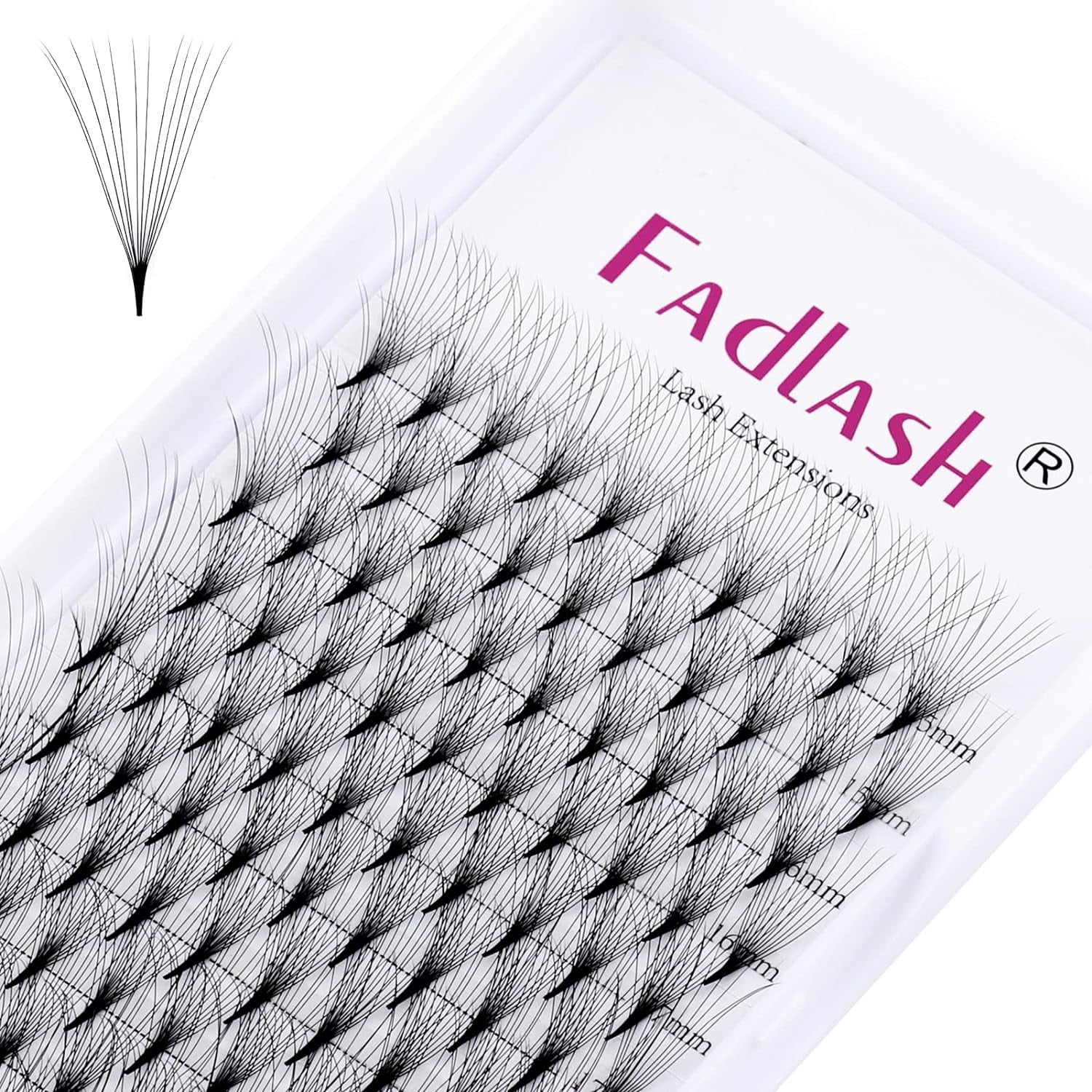 Middle Lashes FADLASH Premade Fans Pointed Base 3D-12D Premade Volume Fan Lashes ...