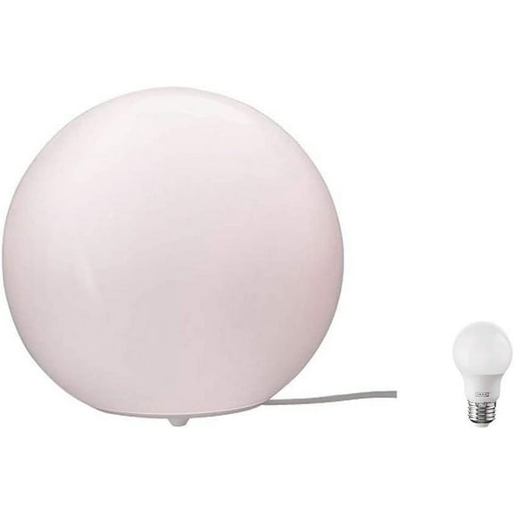 - FADO Table Lamp, White + E26 bulb