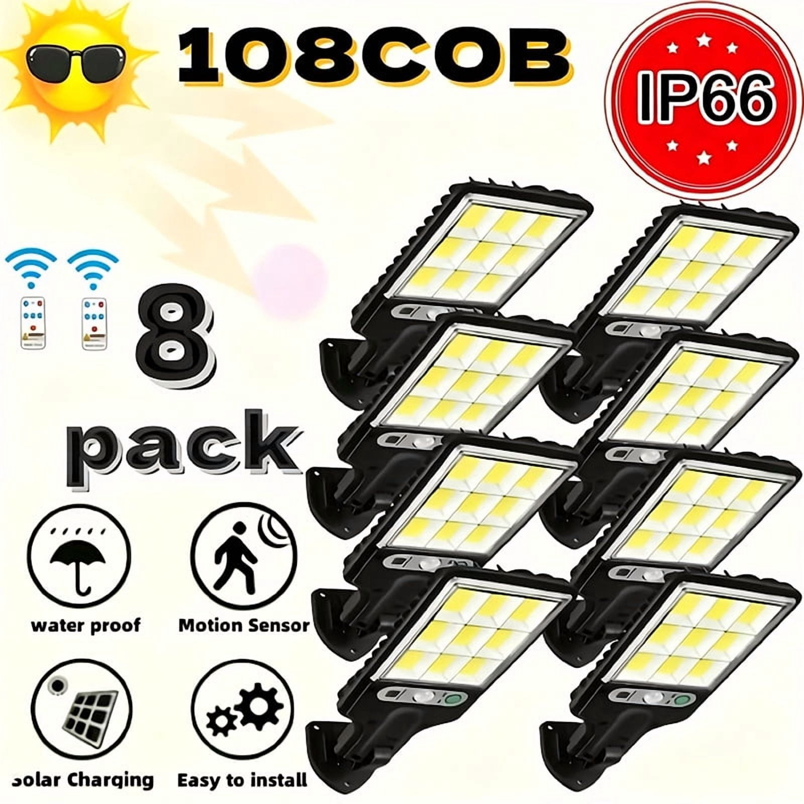 FAEBYNYX 8pcs Solar Powered Street Light, IP66 Waterproof With Body ...
