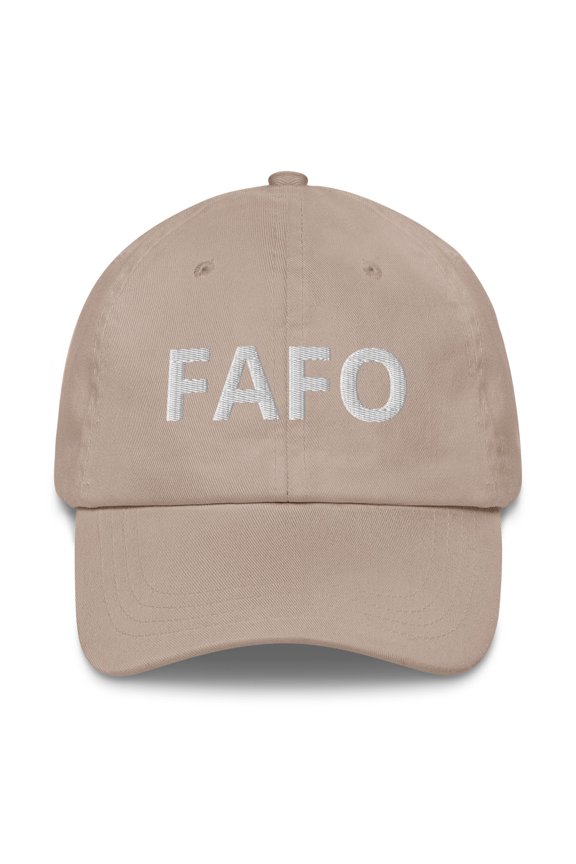 FAFO Dad Hat (Stone)