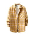 thumbnail image 1 of FAFWYP Flannel Shirt for Men, Casual Long Sleeve Plaid Flannel Shirts Regular Fit Button Down Brushed Cotton Flannel Shirts with Pockets, 1 of 9