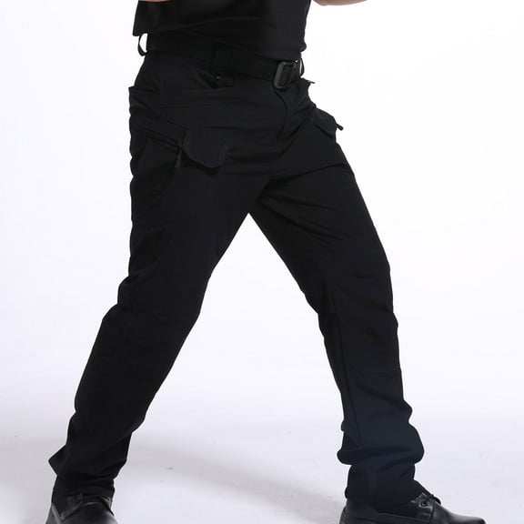 FAFWYP Hiking Cargo Pants for Men, Casual Military Cargo Work Pants Trousers Lightweight Quick Dry Stretch Outdoor Camping Fishing Pants with 6 Pockets